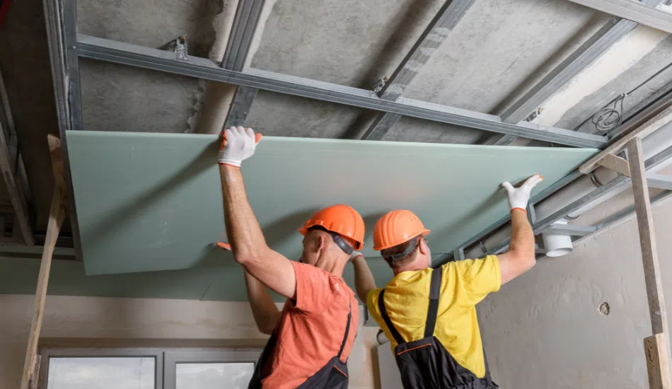 Pose de faux plafond